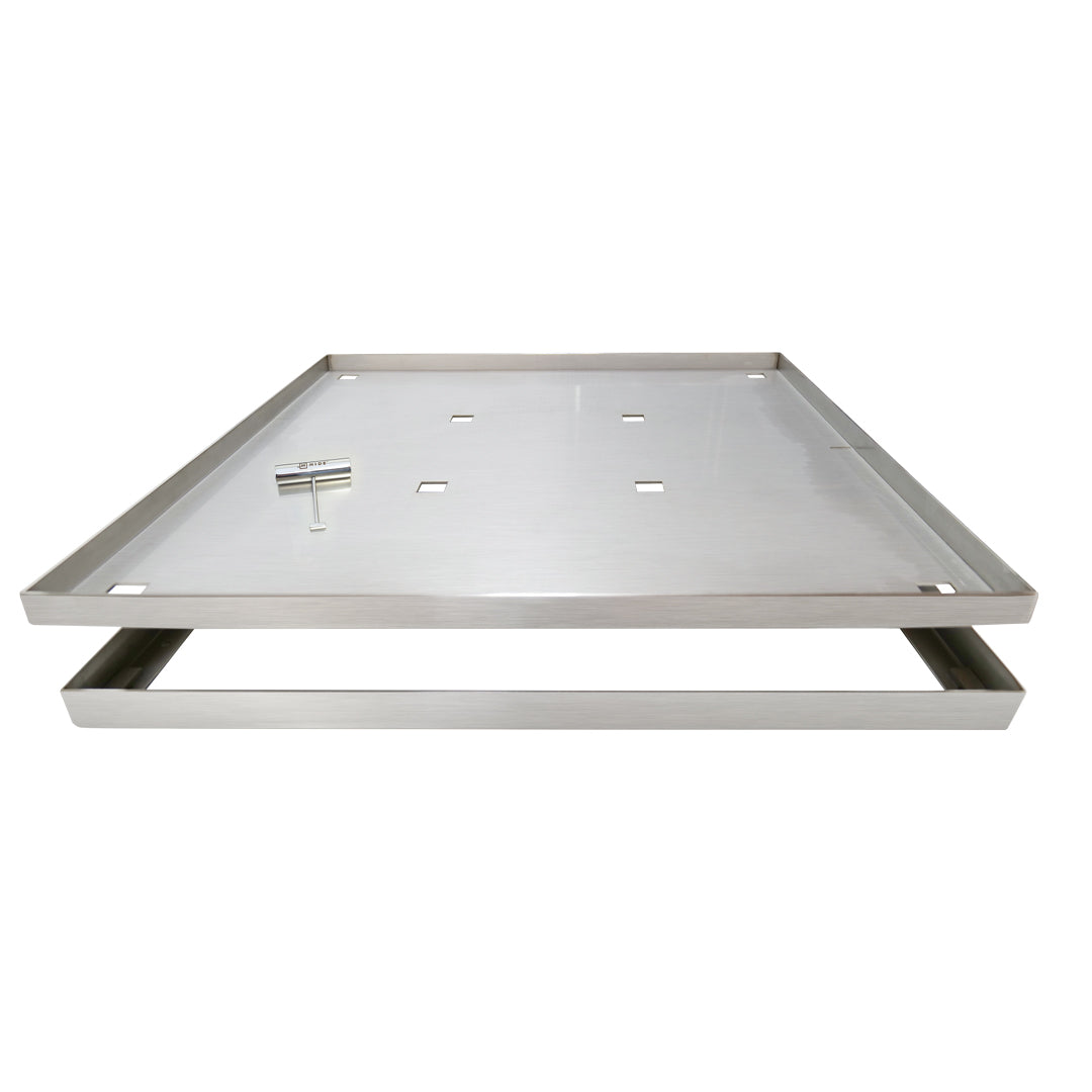 Large HIDE Access Cover showing frame, infill tray and safety key